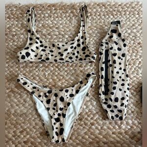 Cheetah Print Triangl Bikini Never Worn